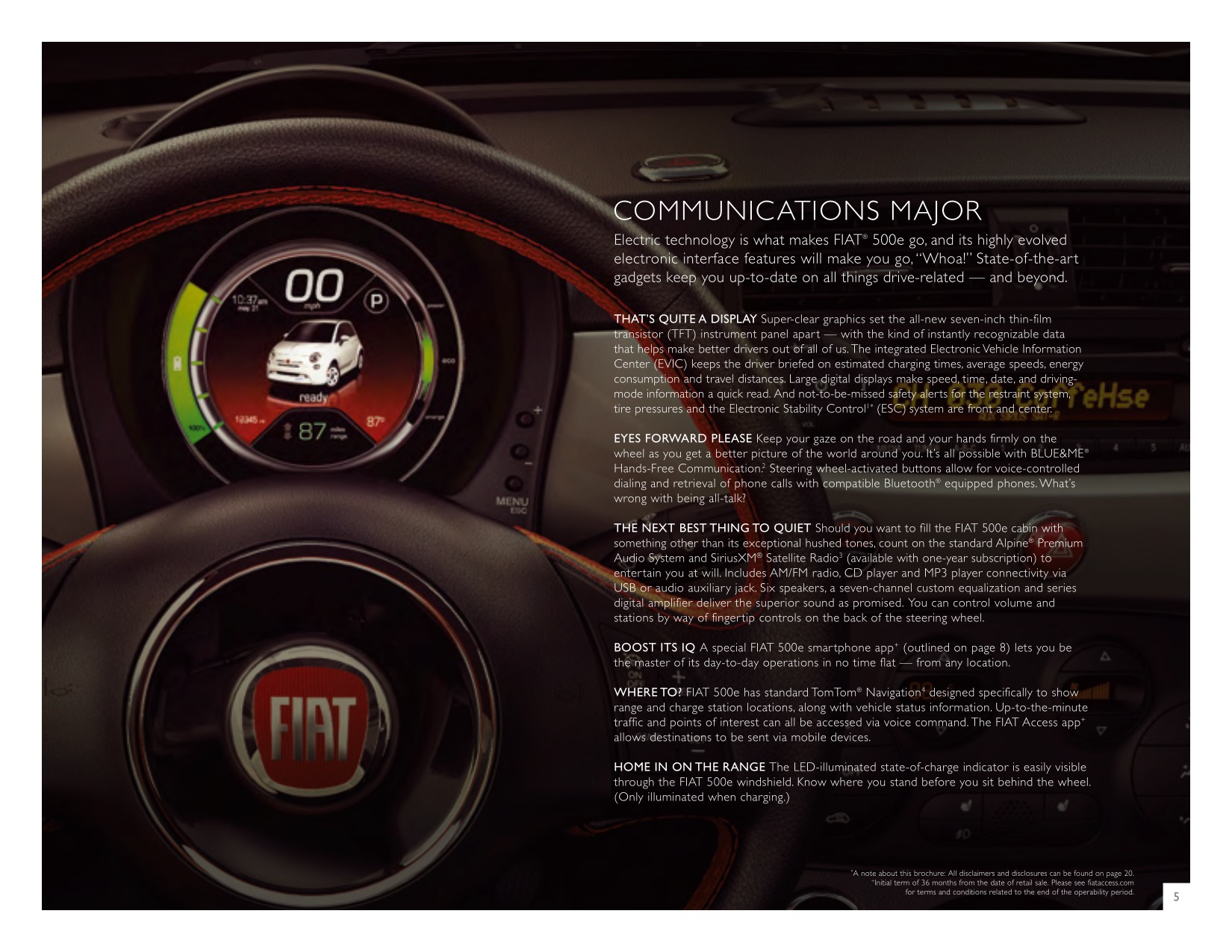 2013 Fiat 500e Brochure Page 4